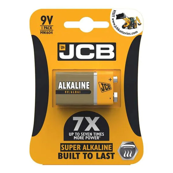 JCB 9V SUPER ALKALINE BATTERIES - PACK OF 1 (10) Main image