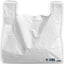 STEEL WHITE CARRIER BAGS 11x17x21 100s