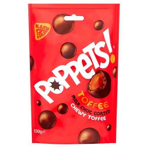 POPPETS CHEWEY TOFFEE POUCH 130g