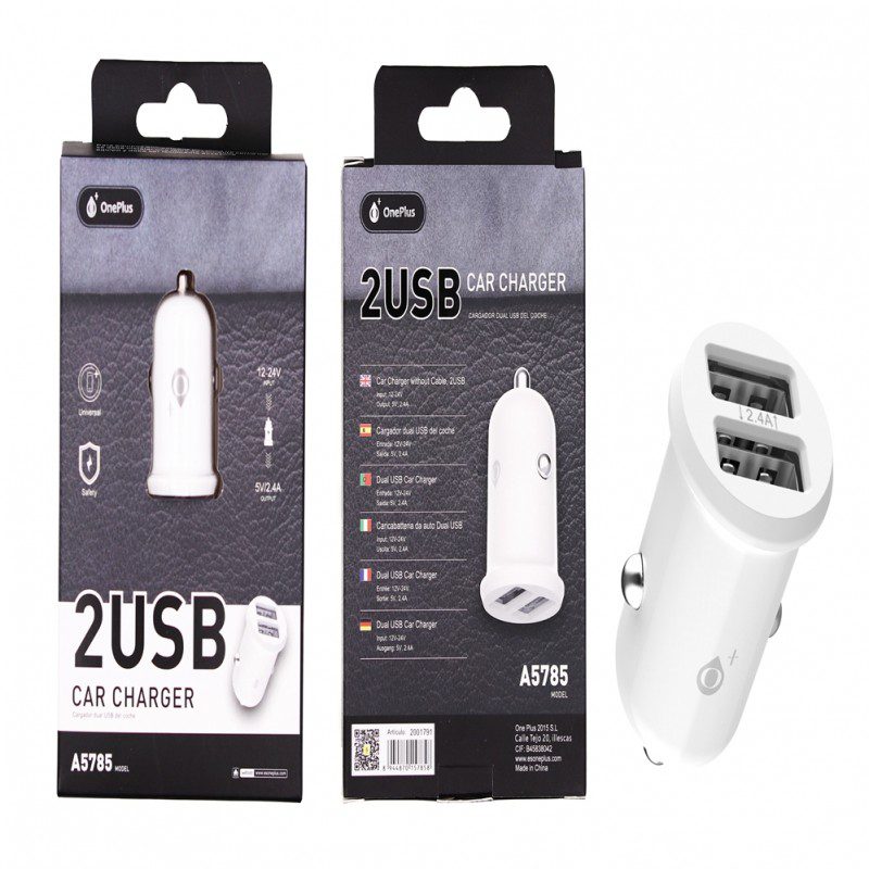 A5785 2 USB Car Charger, 2.4A