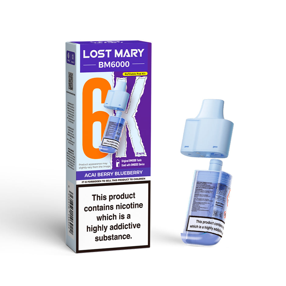 LOST MARY BM6000 POD ACAI BERRY BLUEBERRY (5) Main image