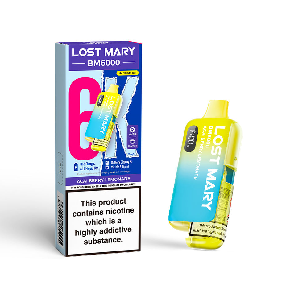 LOST MARY BM6000 KIT ACAI BERRY LEMONADE (5) Main image