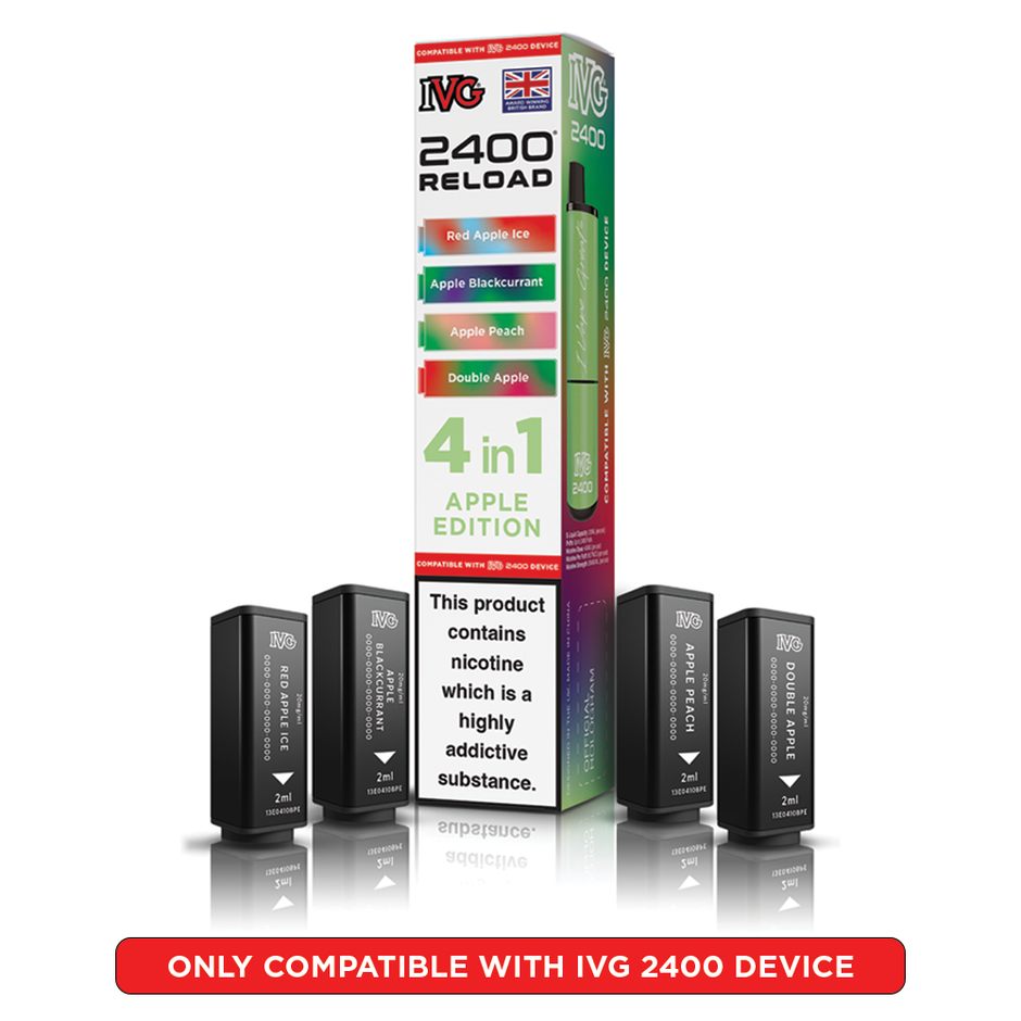 IVG 2400 RELOAD POD 4 PACK APPLE EDITION (5) Main image