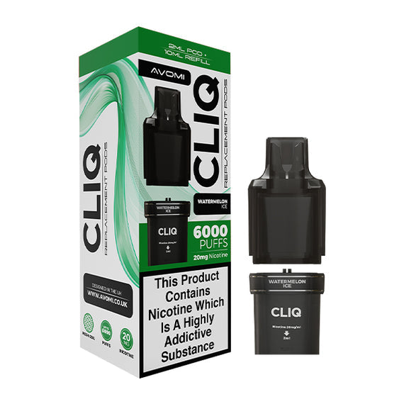 AVOMI CLIQ PREFILLED POD WATERMELON ICE (5) Main image