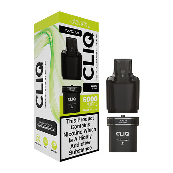 AVOMI CLIQ PREFILLED POD LEMON & LIME (5) Main image