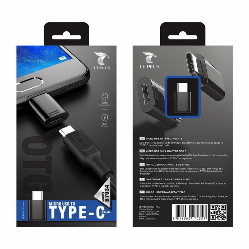 B7034, LT Micro USB to Type C adaptor Main image