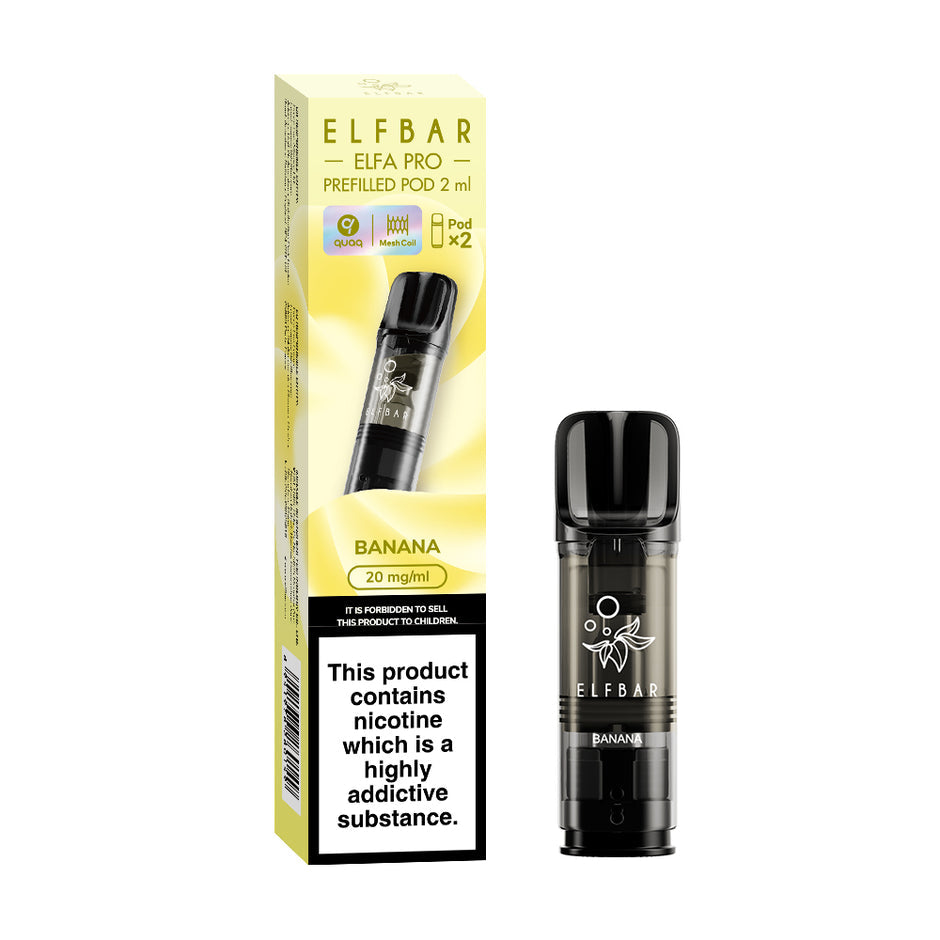 ELFBAR ELFA PRO PREFILLED POD BANANA (10) Main image