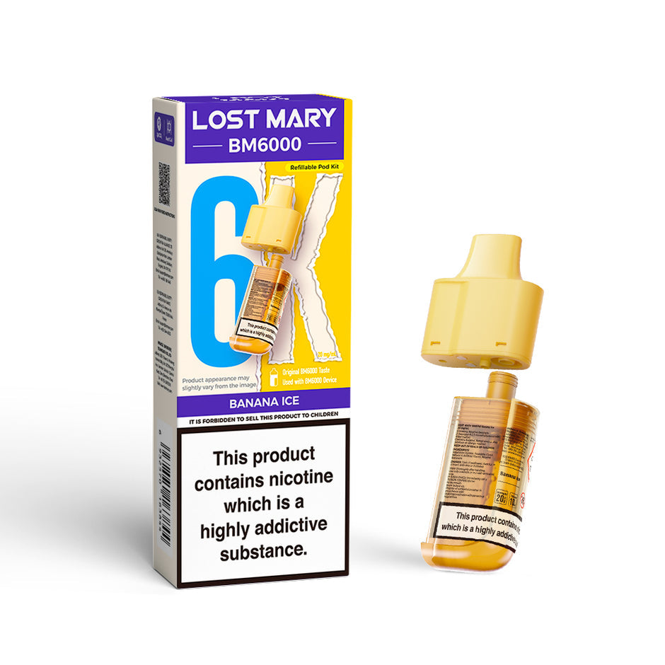 LOST MARY BM6000 POD BANANA ICE (5) Main image