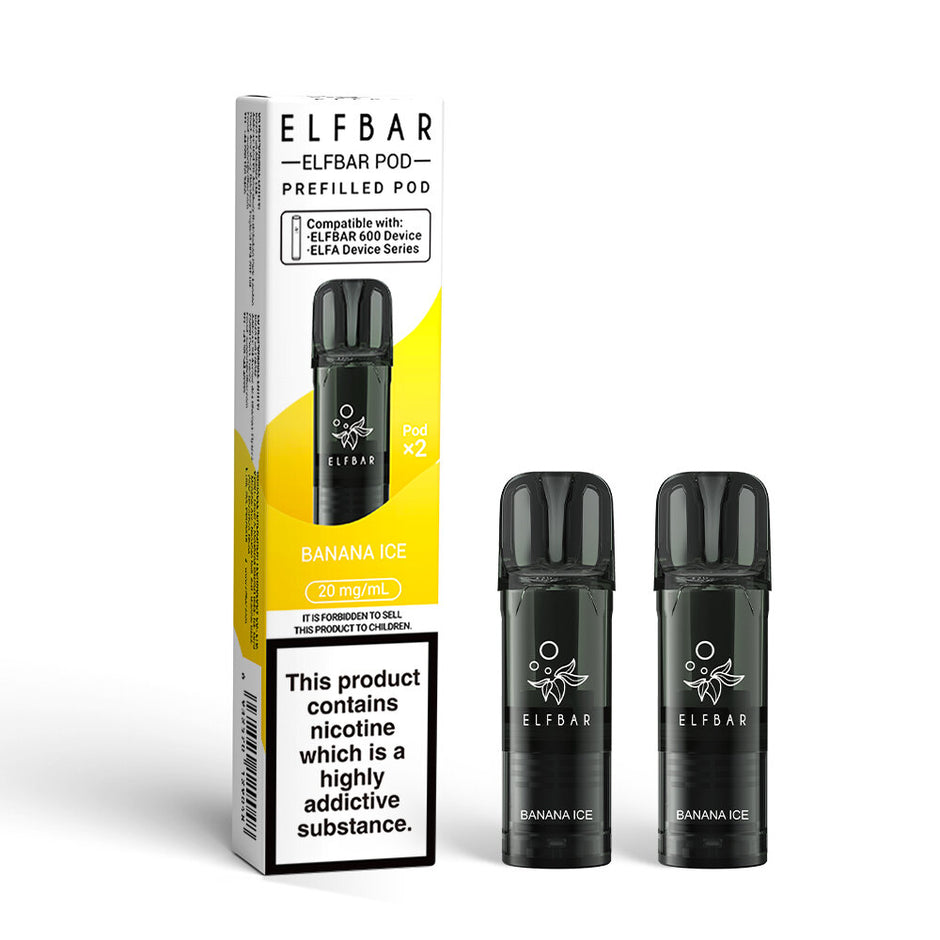 ELFBAR 600 2025 2PK PODS BANANA ICE (10) Main image