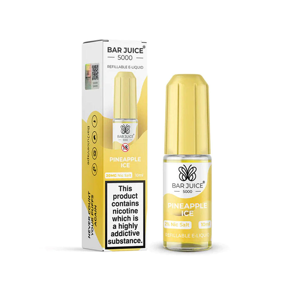 Bar Juice 5000 Nic Pineapple Ice Flavour 10ml 10 Pack - 20mg Main image