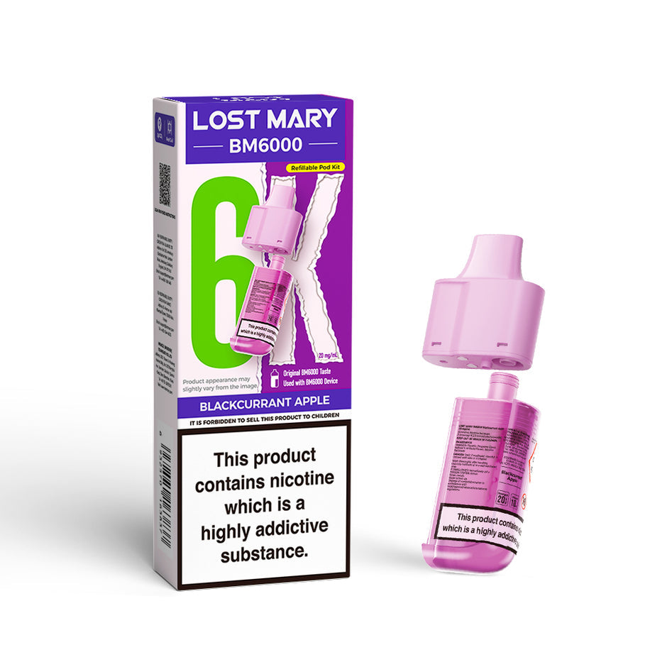 LOST MARY BM6000 POD BLACKCURRANT APPLE (5) Main image