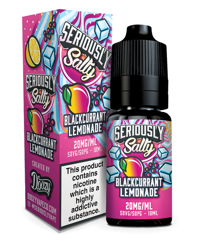 SERIOUSLY SALTY 10ML NIC SALTS BLACKCURRANT LEMONADE (10) Main image