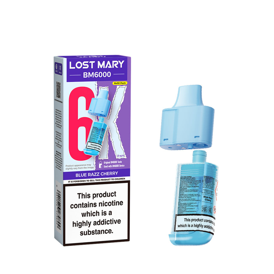 LOST MARY BM6000 POD BLUE RAZZ CHERRY (5) Main image