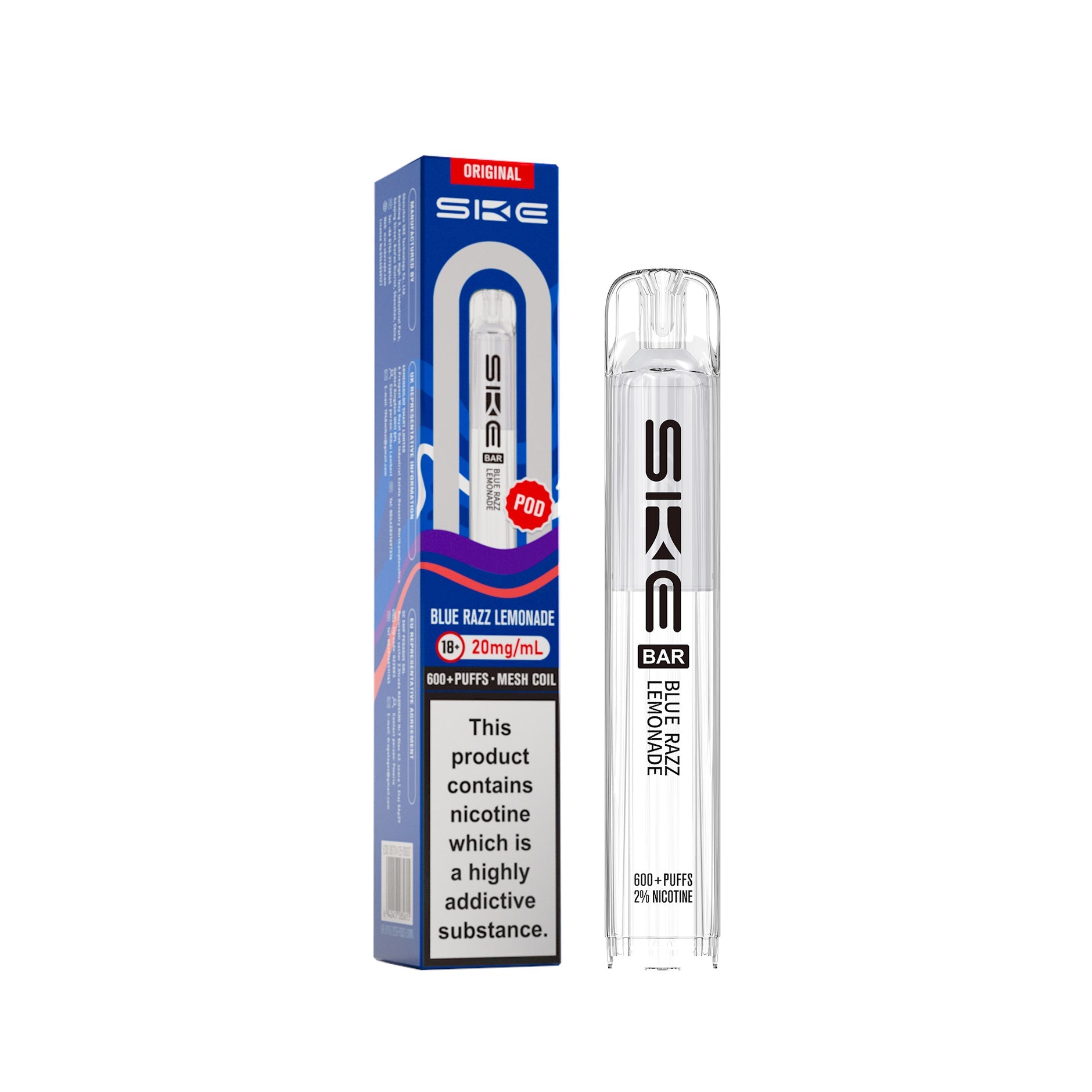 SKE BAR REFILL POD (2025) BLUE RAZZ LEMONADE (10) Main image