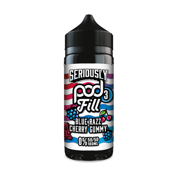 DOOZY SERIOUSLY POD FILL 3 100ML BLUE RAZZ CHERRY GUMMY Main image