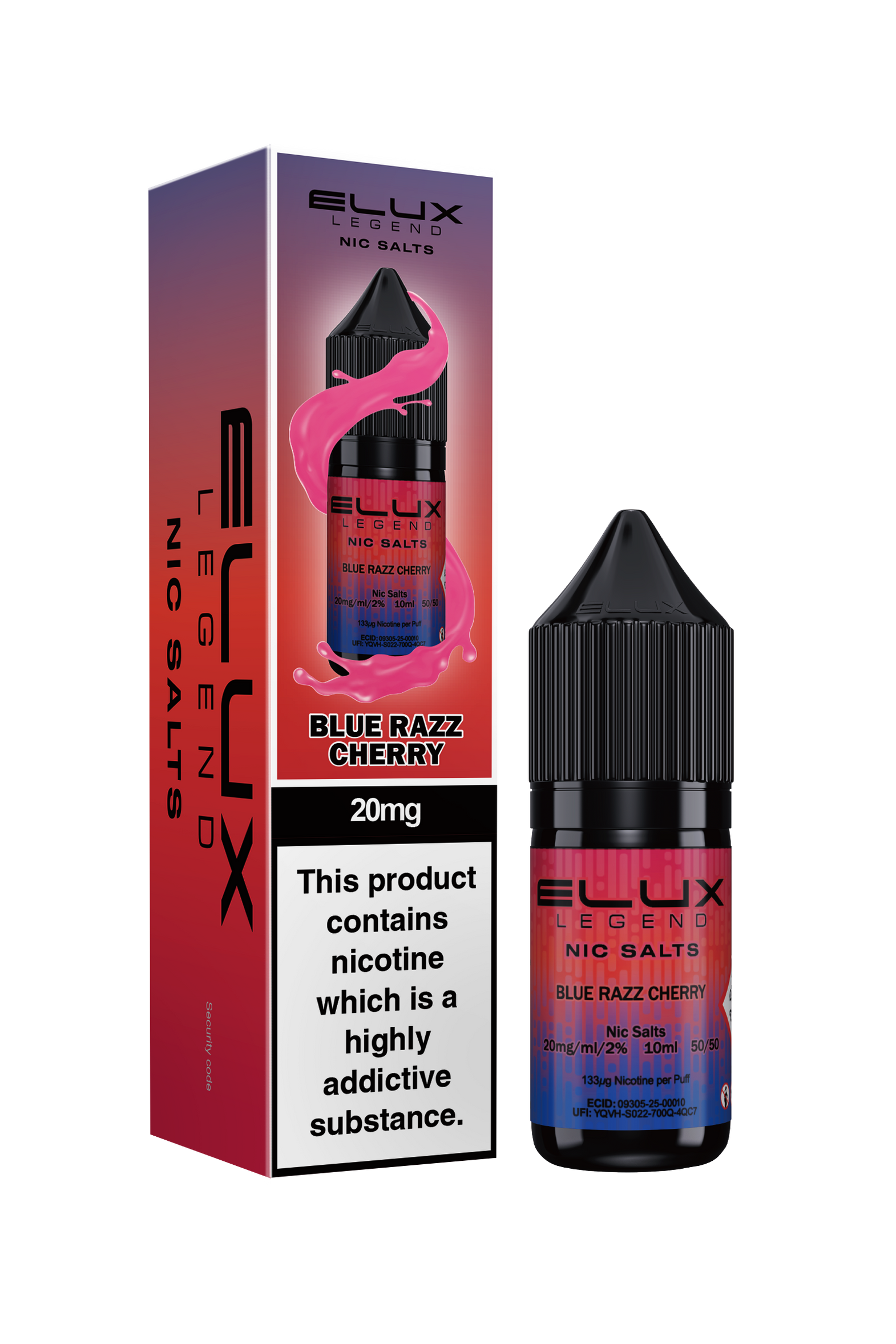 ELUX LEGEND SALTS BLUE RAZZ CHERRY (10)