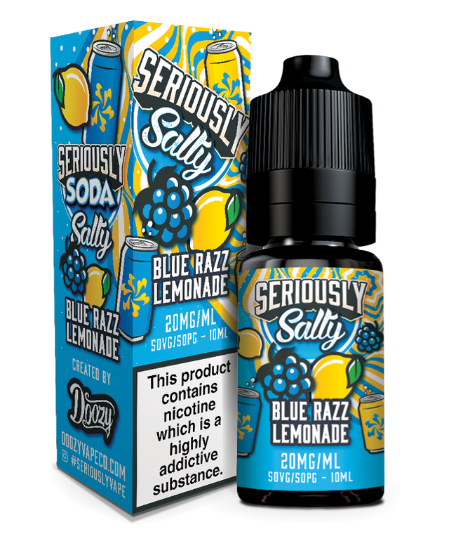 SERIOUSLY SODA 10ML NIC SALTS BLUE RAZZ LEMONADE (10) Main image