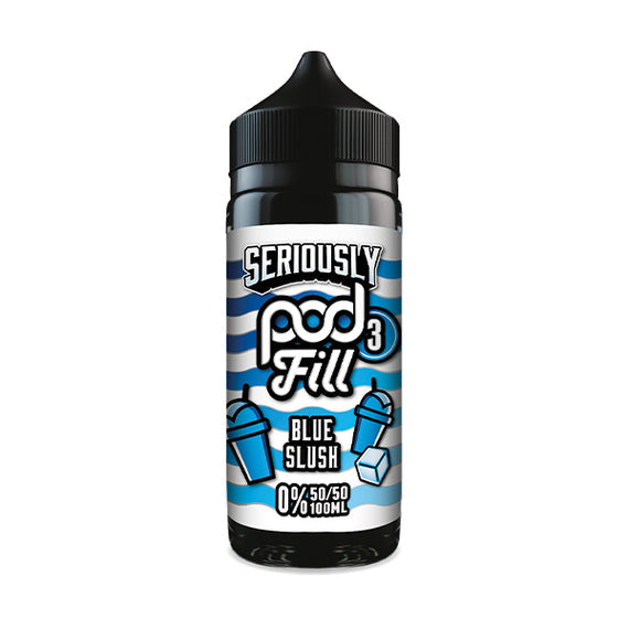 DOOZY SERIOUSLY POD FILL 3 100ML BLUE SLUSH Main image