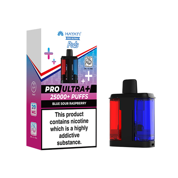 HAYATI PRO ULTRA 25K POD BLUE SOUR RASPBERRY (5) Main image