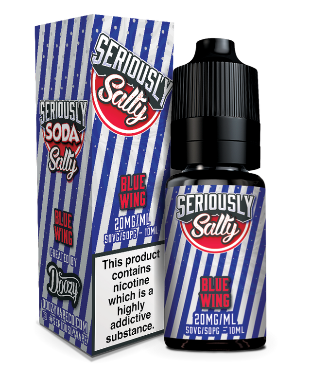 SERIOUSLY SODA 10ML NIC SALTS BLUE WING (10)