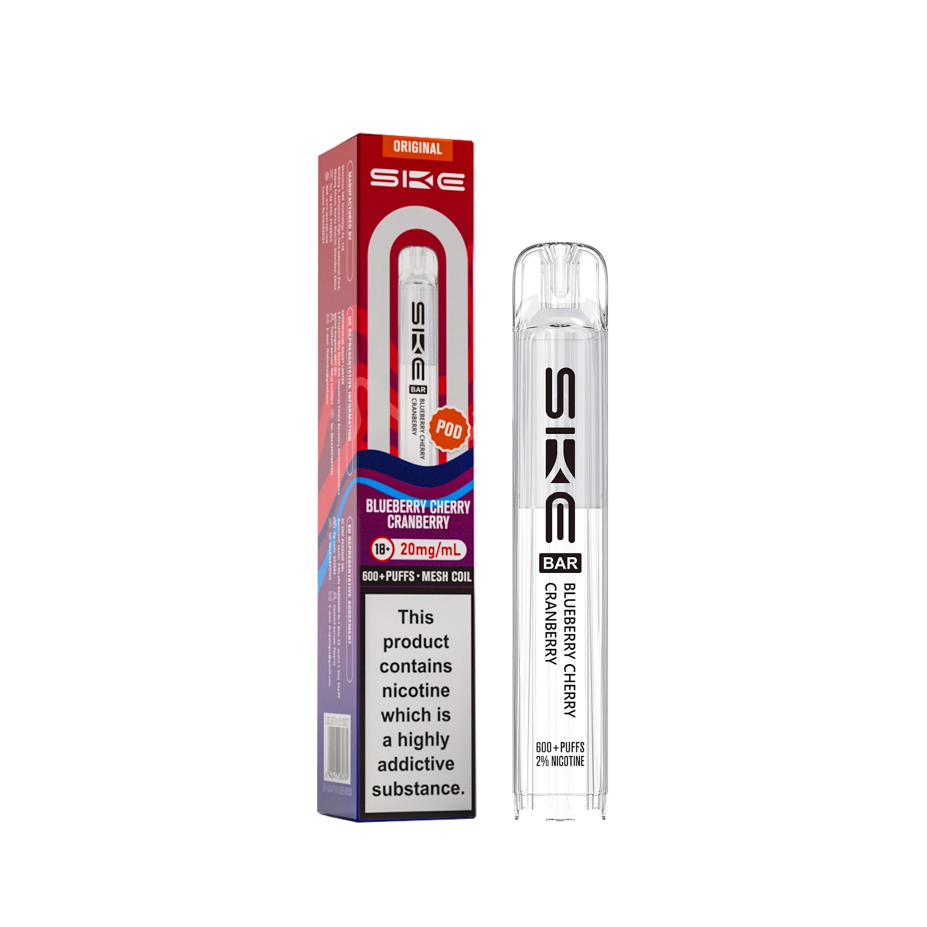 SKE BAR REFILL POD (2025) BLUEBERRY CHERRY CRANBERRY (10) Main image