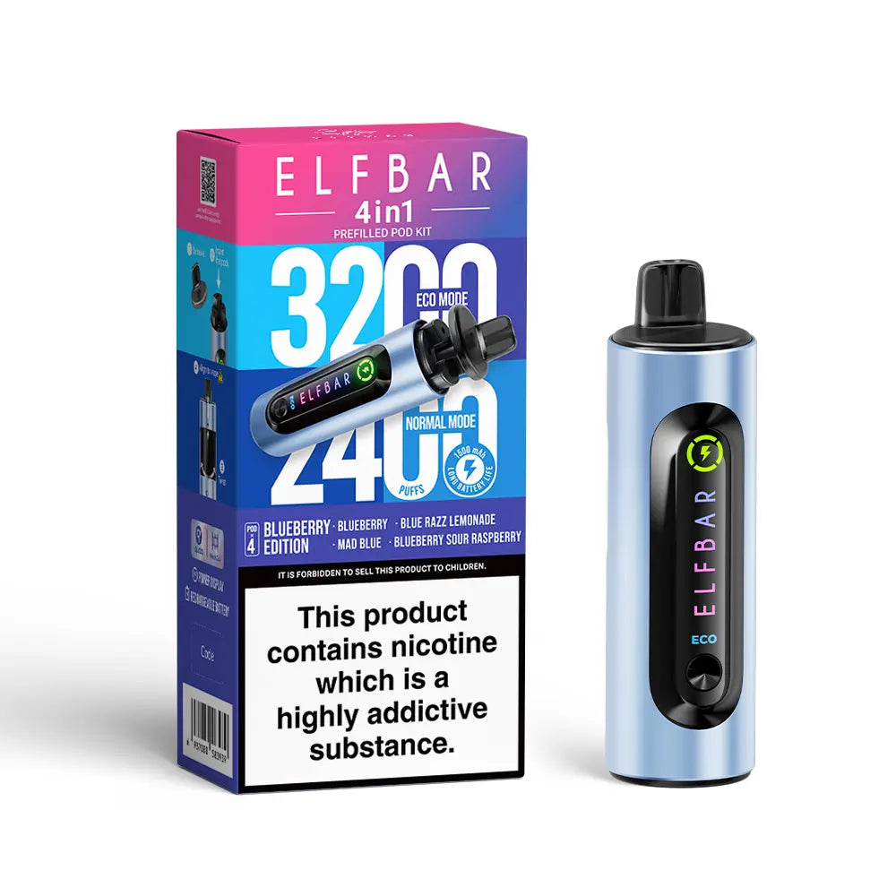 ElfBar 4in1 Prefilled Pod Bar 5 Pack - Blueberry Edition Main image