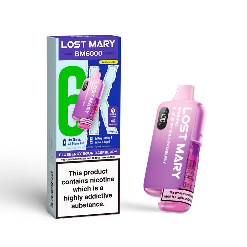 LOST MARY BM6000 KIT BLUEBERRY SOUR RASPBERRY (5) Main image