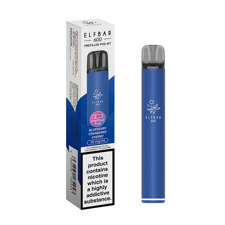 ELFBAR 600 2025 KIT BLUEBERRY CHERRY CRANBERRY (10) Main image