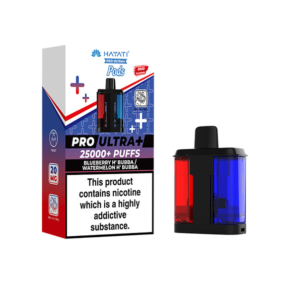 HAYATI PRO ULTRA 25K POD BLUEBERRY H'BUBBA / WATERMELON H'BUBBA (5) Main image