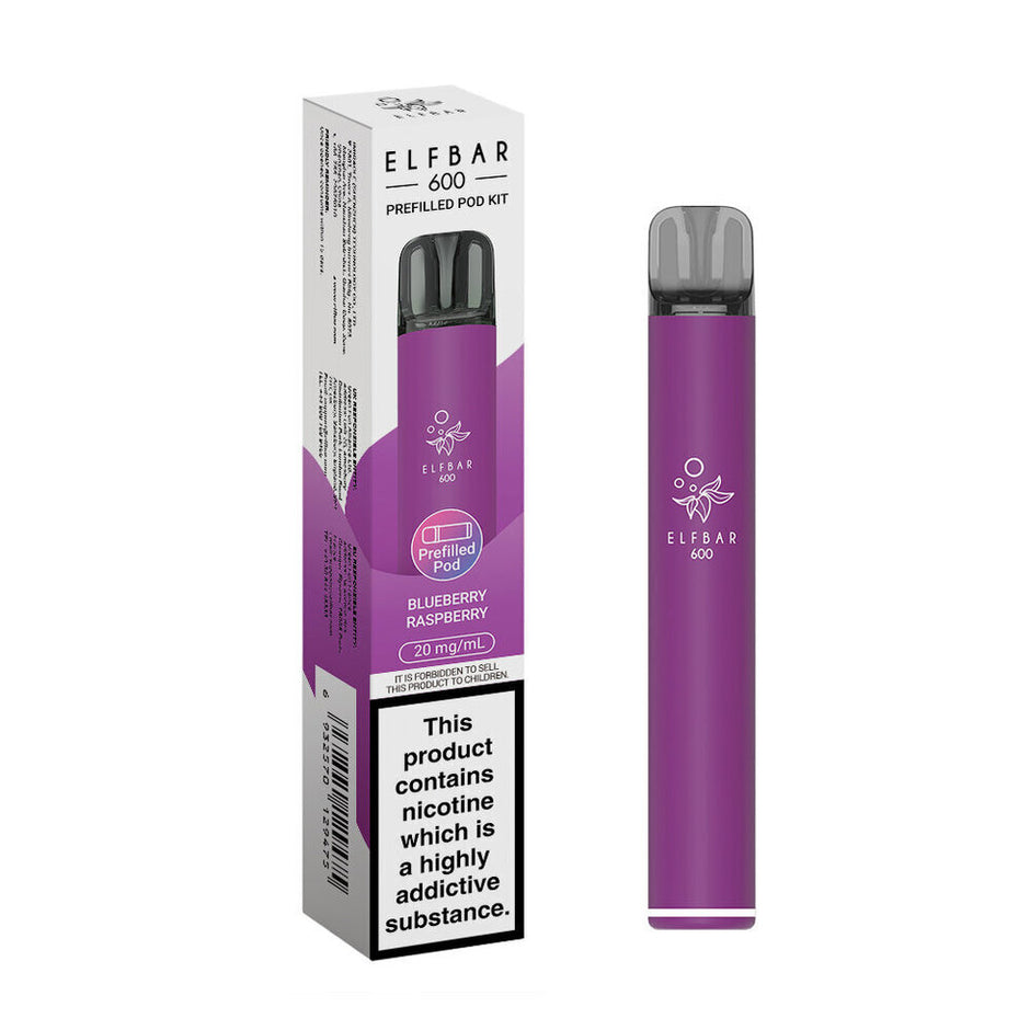 ELFBAR 600 2025 KIT BLUEBERRY RASPBERRY (10) Main image