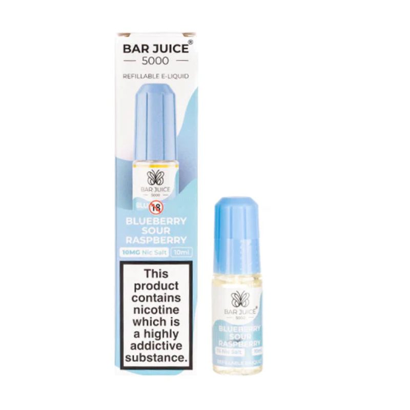 Bar Juice 5000 Blueberry Sour Raspberry Nic Salt 10ml 10 Pack - 10mg