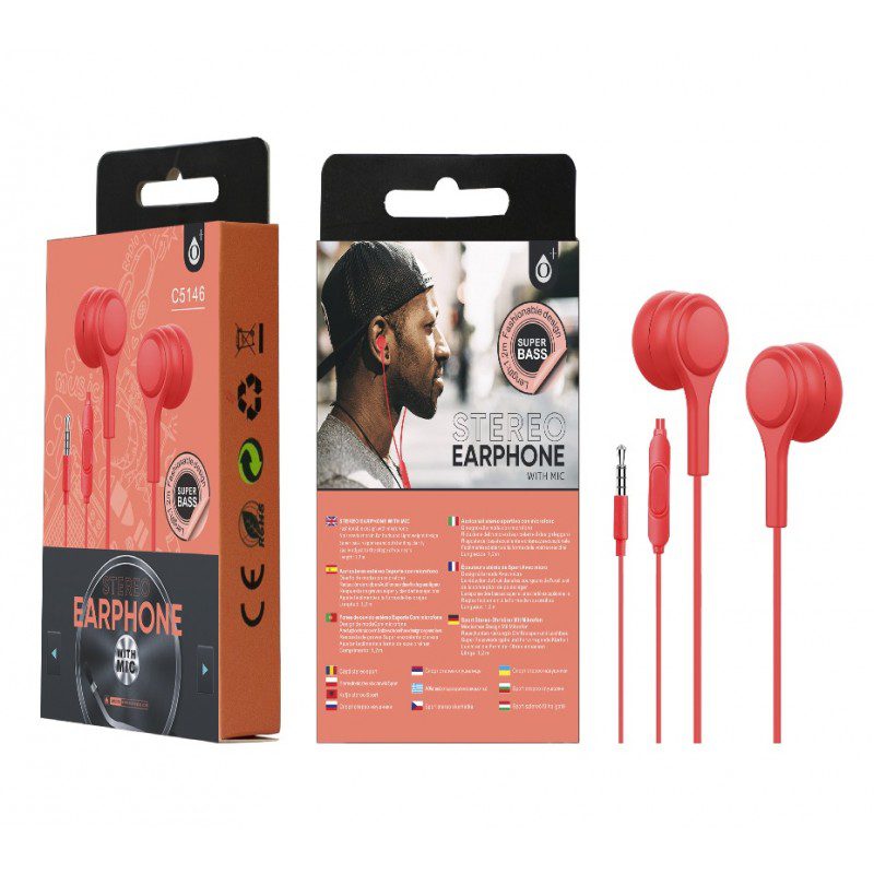 C5146 Stereo Earphones with mic
