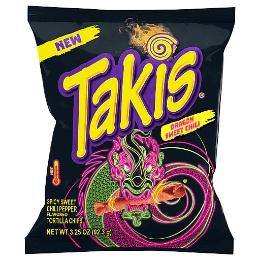 Takis Dragon Sweet Chilli 92.3g Pack of 20 Main image