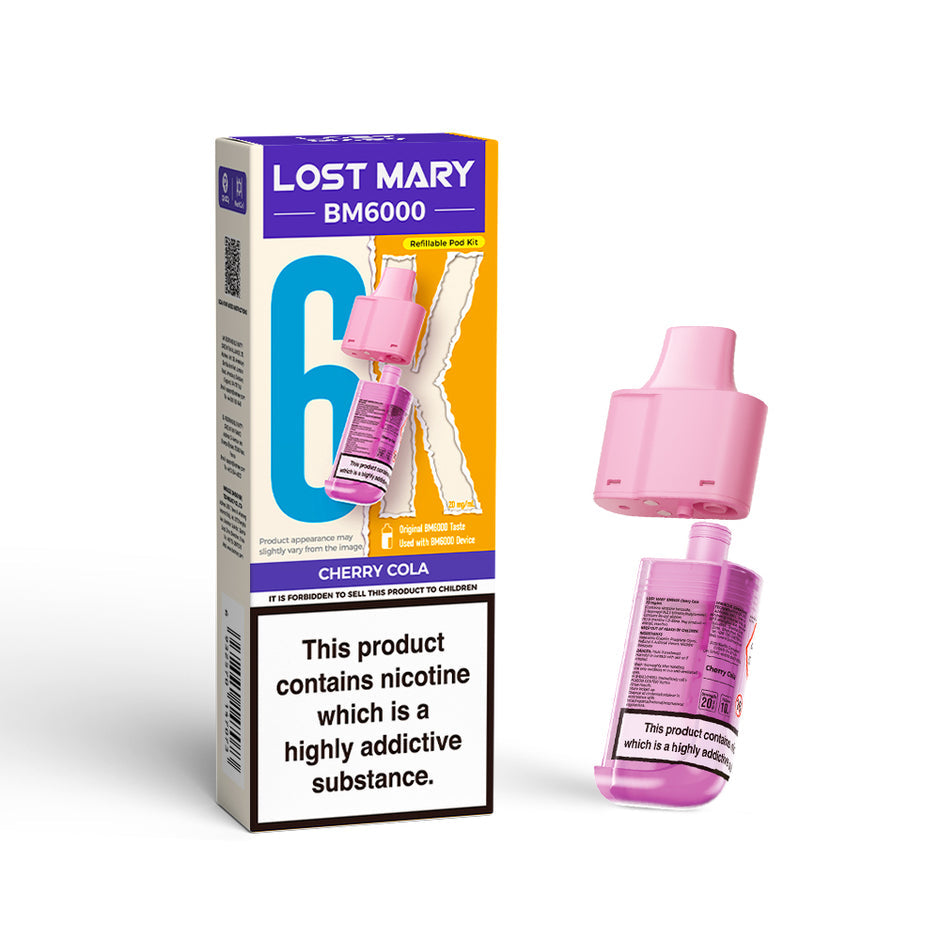 LOST MARY BM6000 POD CHERRY COLA (5) Main image