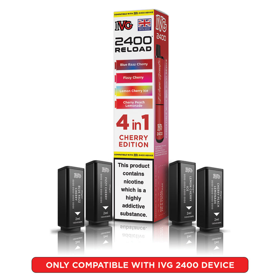 IVG 2400 RELOAD POD 4 PACK CHERRY EDITION (5) Main image