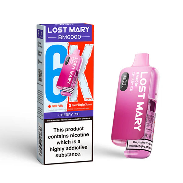 Lost Mary 6000 Bar 5 Pack - Cherry Ice Main image