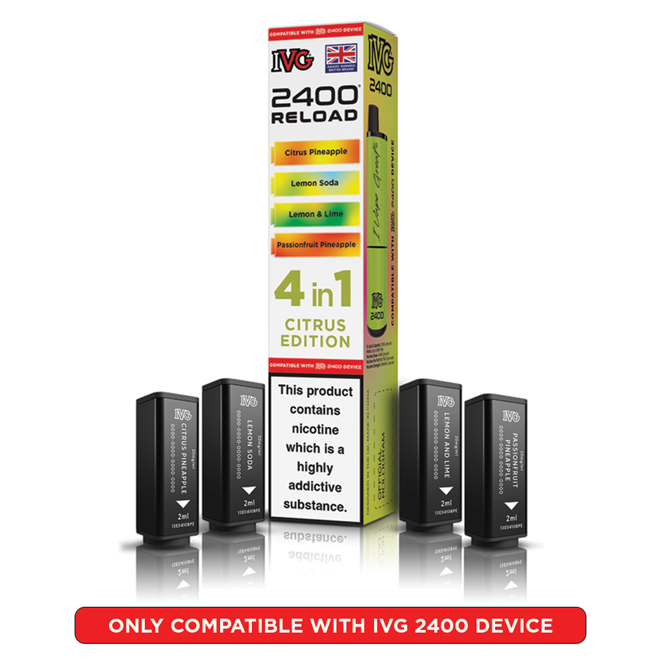 IVG 2400 RELOAD POD 4 PACK CITRUS EDITION (5) Main image