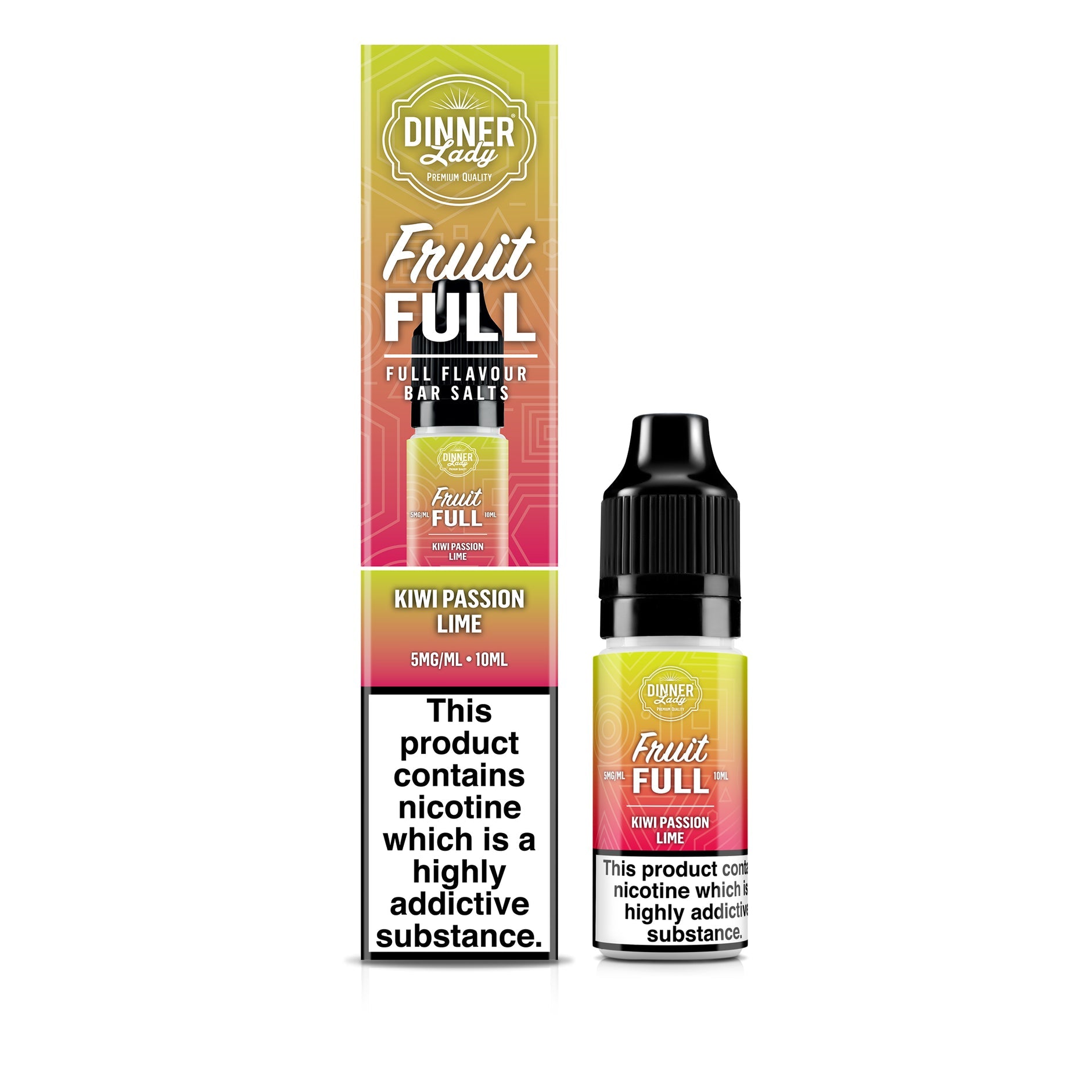 DINNER LADY 10ML NIC SALT FRUIT FULL KIWI PASSION LIME (10) Main image