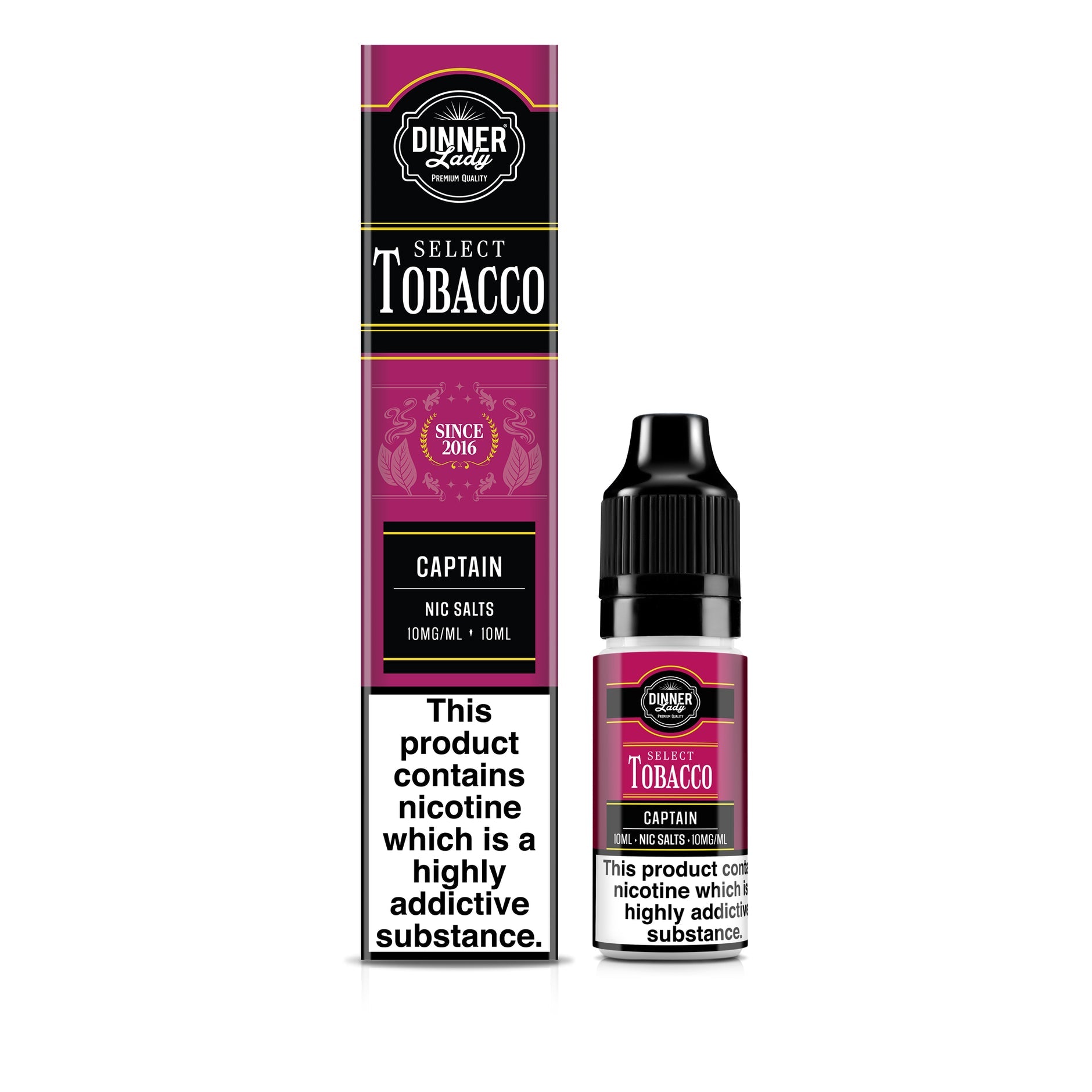 DINNER LADY 10ML NIC SALT TOBACCO CAPTAIN (10)