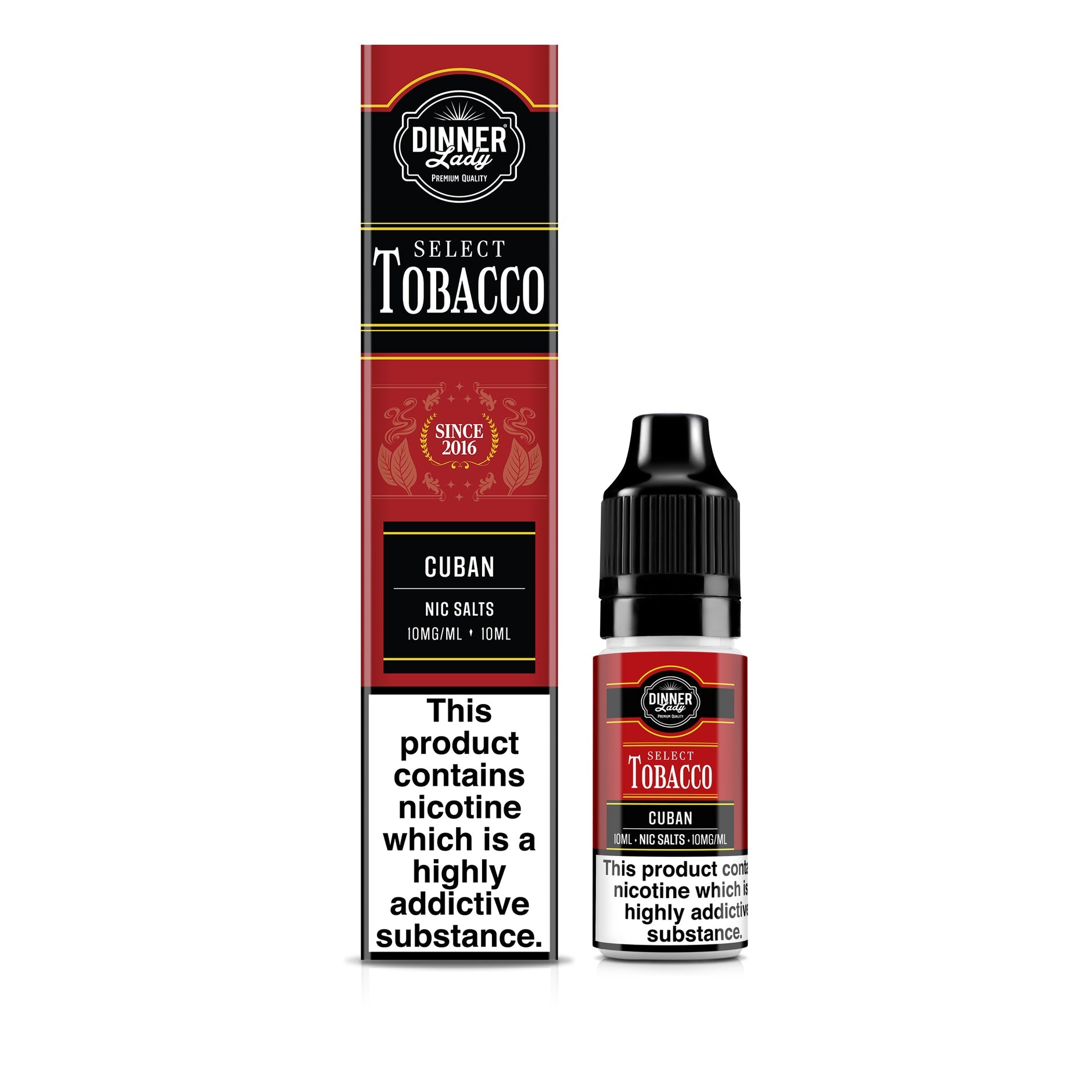 DINNER LADY 10ML NIC SALT TOBACCO CUBAN (10) Main image