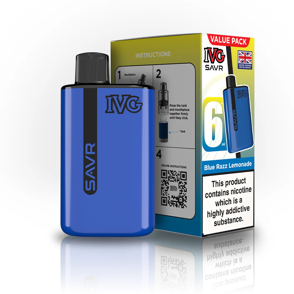 IVG SAVR 3000 Blue Razz Lemonade Reffiled Pods 5 Pack Main image