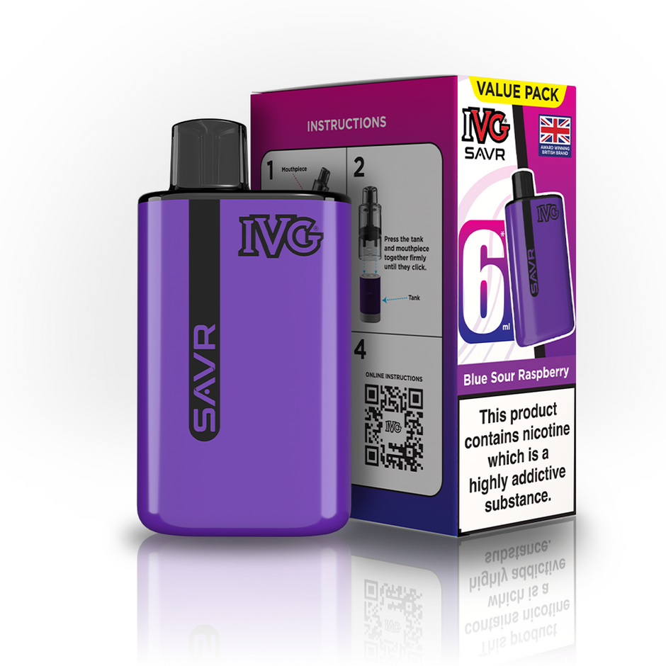 IVG SAVR 3K KIT BLUE SOUR RASPBERRY (5) Main image