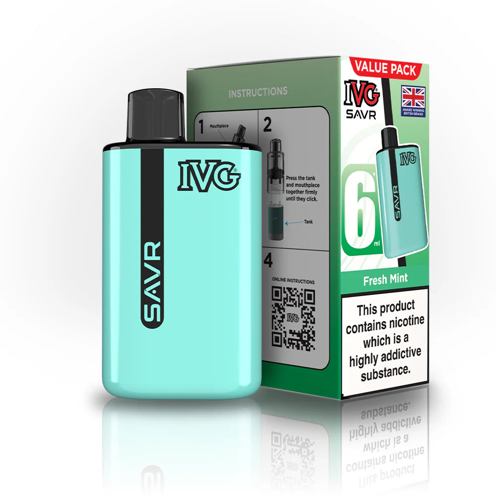 IVG SAVR 3000 Fresh Mint Reffiled Pods 5 Pack