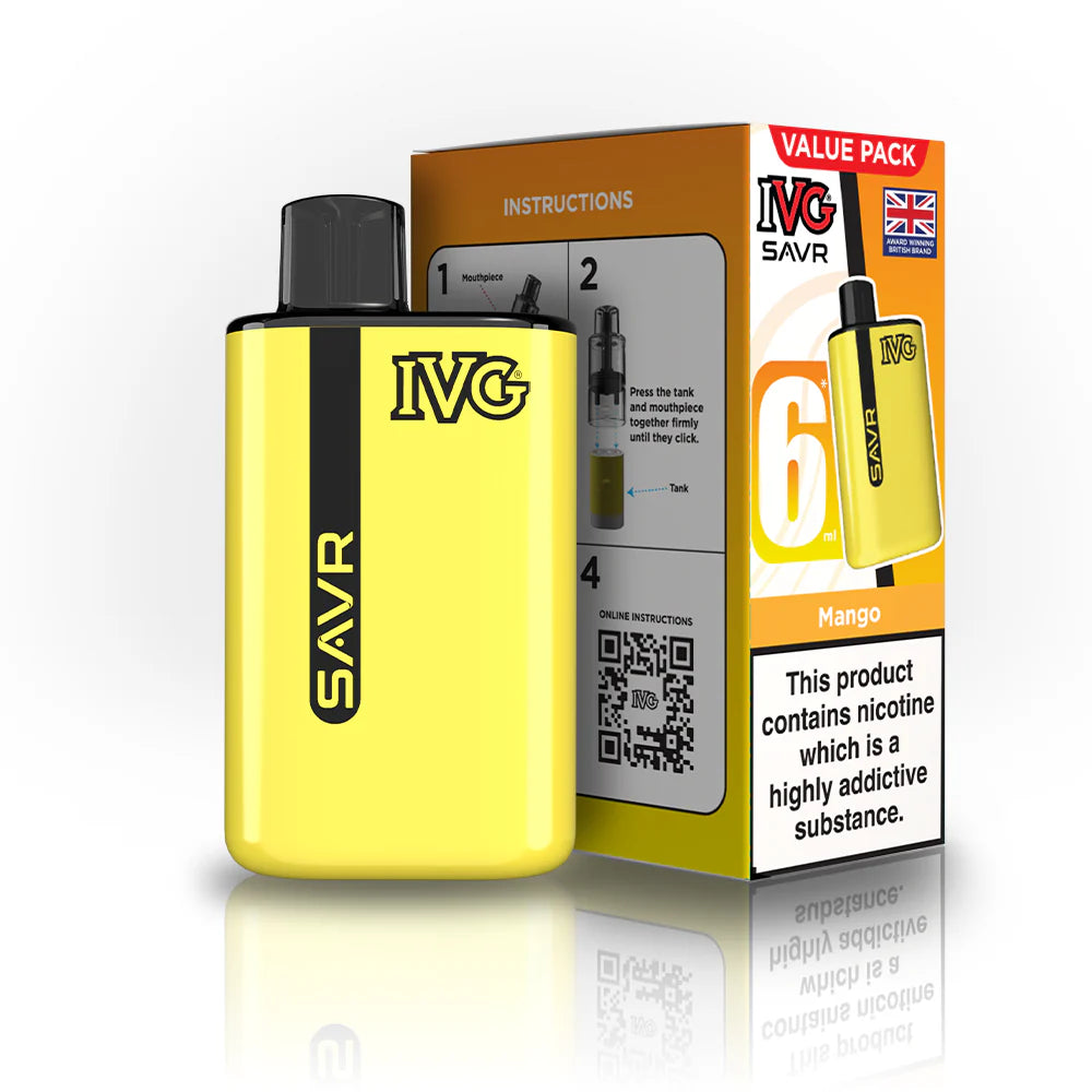 IVG SAVR 3000 Mango Reffiled Pods 5 Pack Main image
