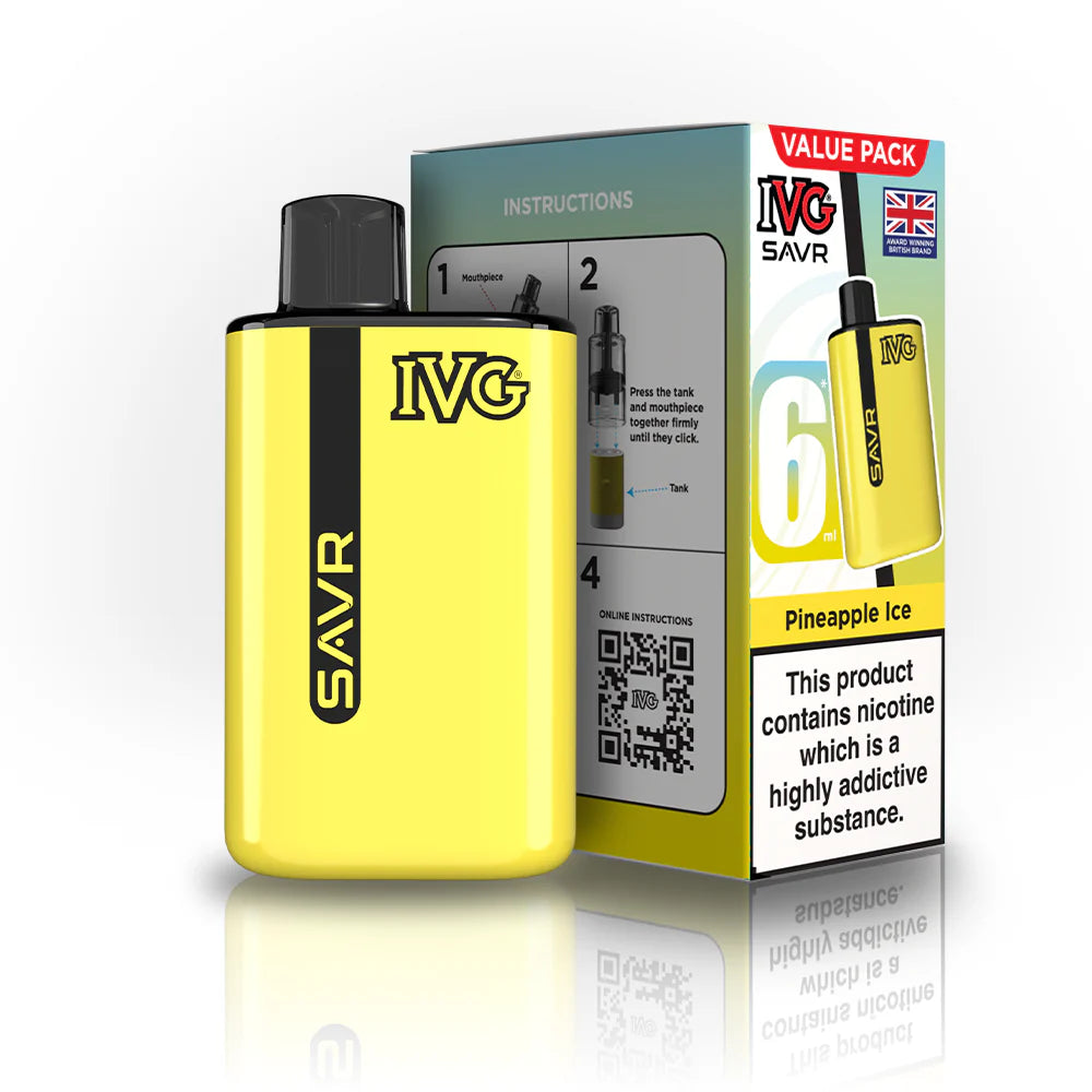 IVG SAVR 3000 Pineapple Ice Reffiled Pods 5 Pack Main image
