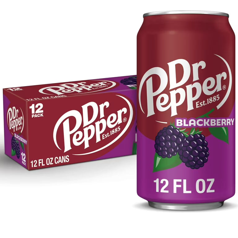 Dr Pepper Blackberry Cans 12x355ml