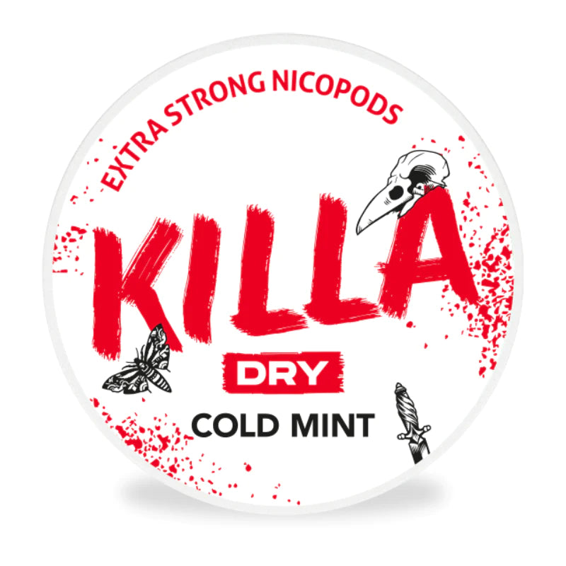 Killa Extra Strong Nicopods 16mg Per Pounch Cold Mint 10 Pack
