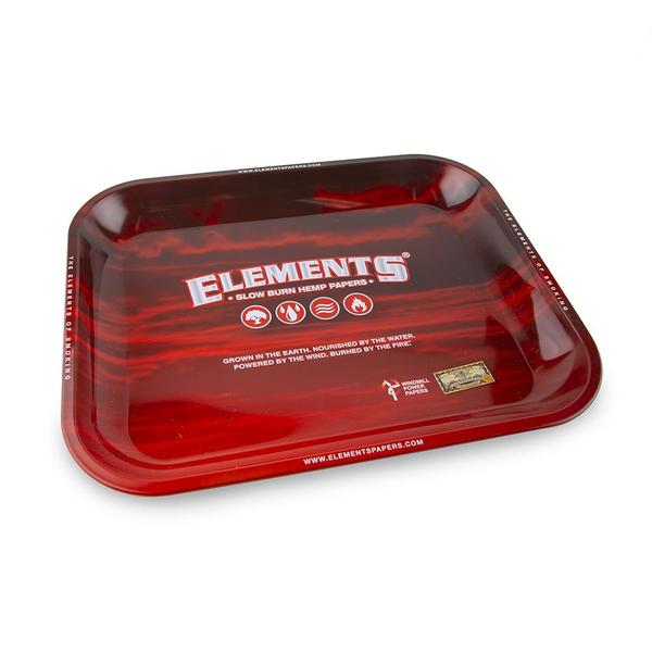 Elements Large Metal Rolling Trays - Red Main image
