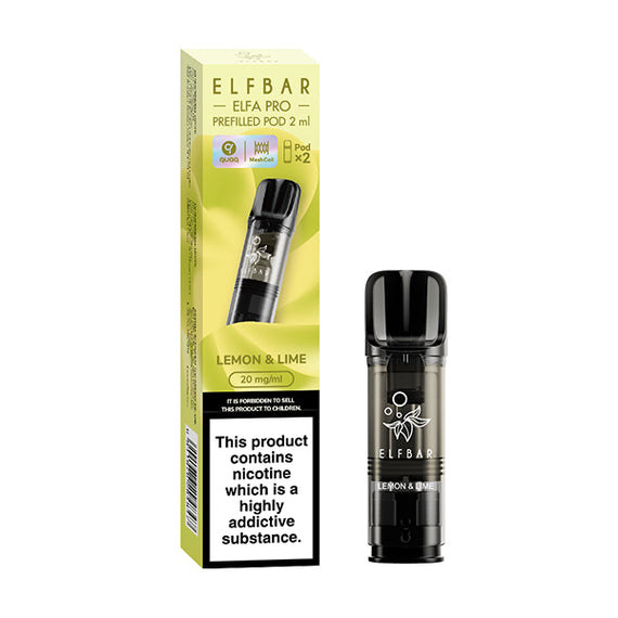 ELFBAR ELFA PRO PREFILLED POD LEMON LIME (10) Main image