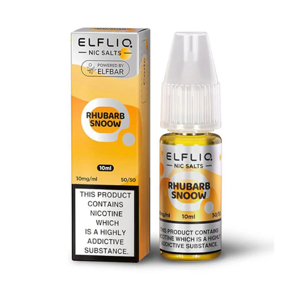 Elfliq Nic Salt 10ml Rhubarb Snoow Pack of 10